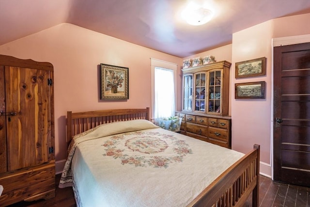 58 Field St, West Springfield, MA 01089 - bedroom featuring dark wood finished floors and vaulted ceiling