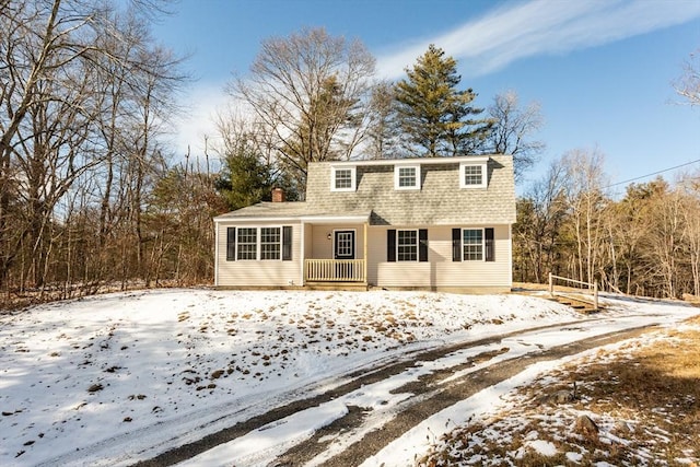 view of front facade with covered porch