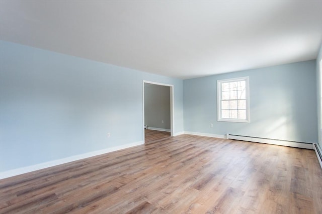 unfurnished room featuring light wood-type flooring