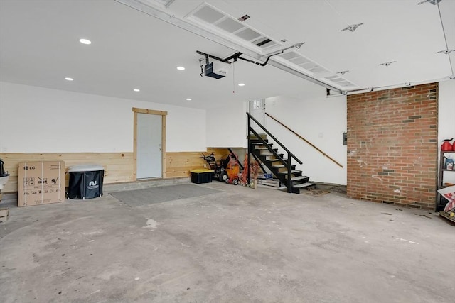 216 Pineview Cir, Agawam, MA 01001 - garage with recessed lighting and a garage door opener