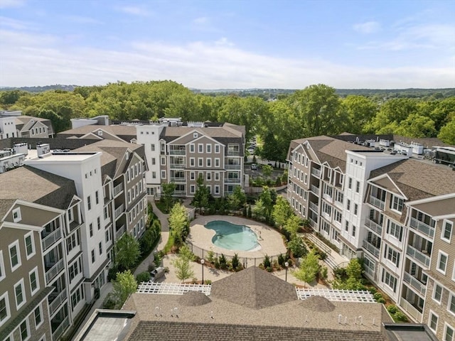 320 Middlesex Ave Unit D103, Medford, MA 02155 - aerial view of a pool