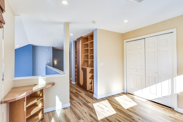 interior space featuring light hardwood / wood-style floors