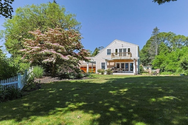 25 Richard Ln, Eastham, MA 02642 - back of house with a balcony and a patio area