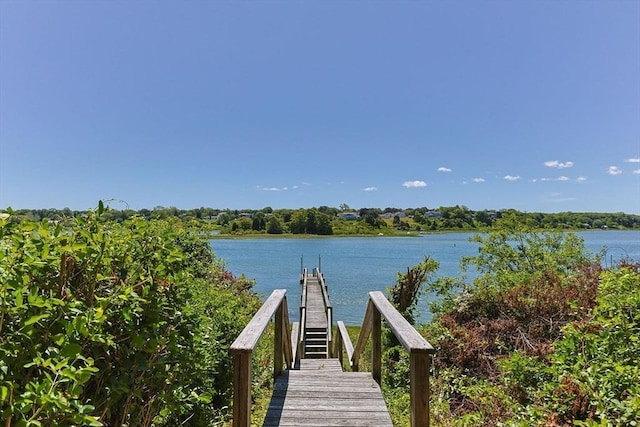 25 Richard Ln, Eastham, MA 02642 - water view with a dock