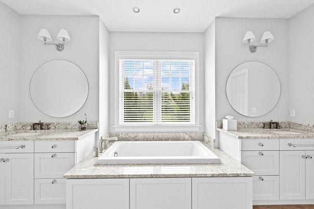 90 Chittenden Ln Unit 90, Cohasset, MA 02025 - full bath with two vanities and a garden tub