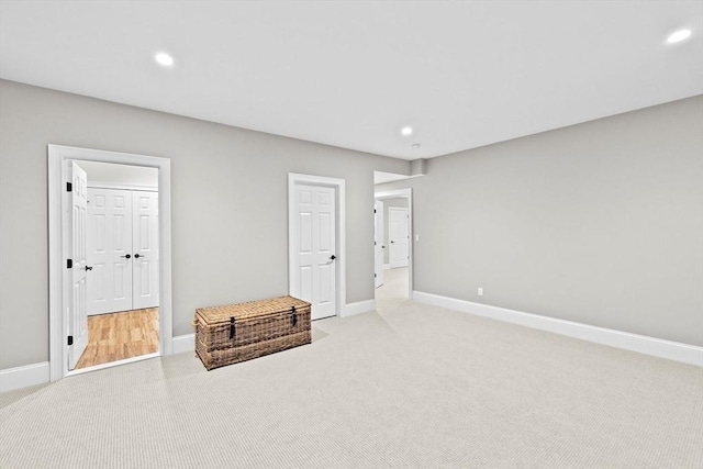 90 Chittenden Ln Unit 90, Cohasset, MA 02025 - unfurnished bedroom with light colored carpet and recessed lighting