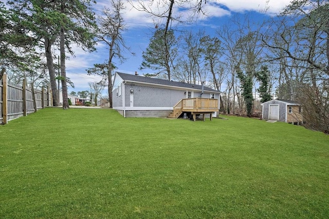 6 Raintree Rd, Dennis, MA 02639 - view of yard with a deck