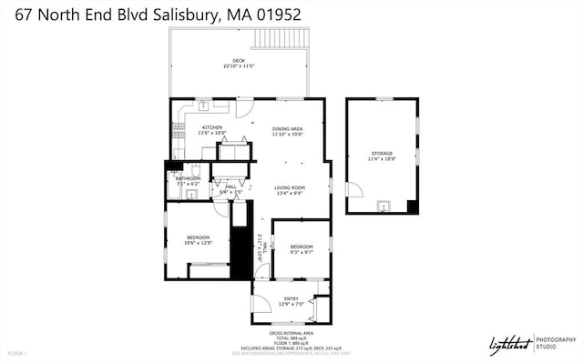 67 N End Blvd Unit 1, Salisbury, MA 01952 - floor plan / room layout