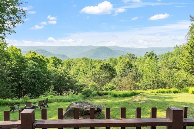 421 Legate Hill Rd, Charlemont, MA 01339 - view of mountain background featuring a forest
