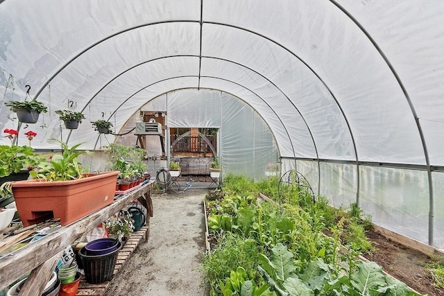 421 Legate Hill Rd, Charlemont, MA 01339 - exterior space featuring a vegetable garden and a greenhouse
