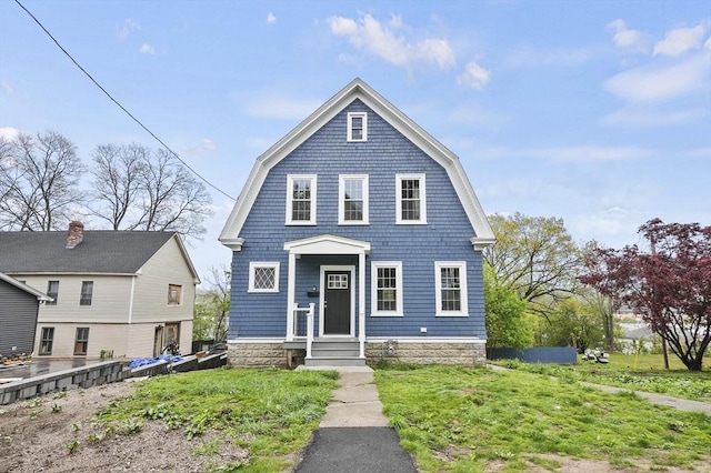 dutch colonial with a gambrel roof