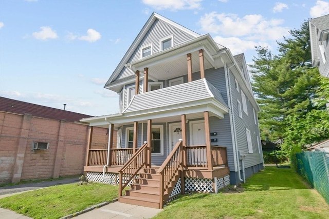12-14 Kendall St, Springfield, MA 01104 - american foursquare style home with a porch