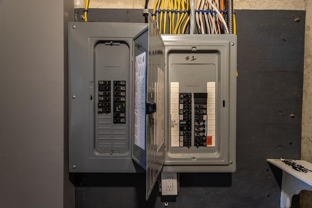 utility room featuring electric panel