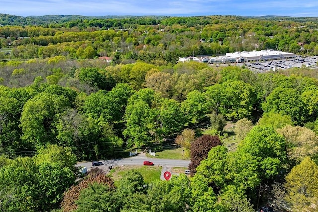 13 Clarks Rd, Amesbury, MA 01913 - aerial overview of property's location with a heavily wooded area