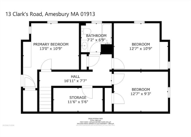 13 Clarks Rd, Amesbury, MA 01913 - property floor plan