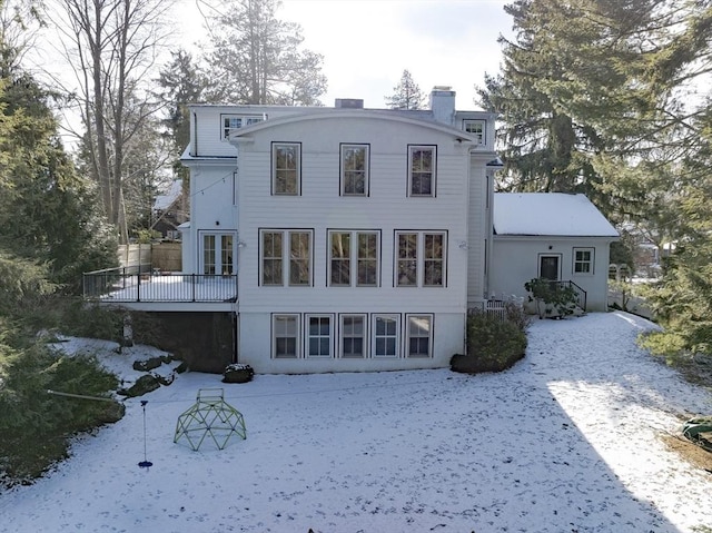 view of rear view of property