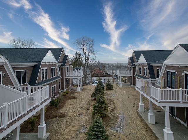 view of yard featuring a deck