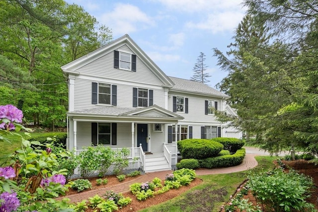 51 Summer St, Weston, MA 02493 - neoclassical home with covered porch