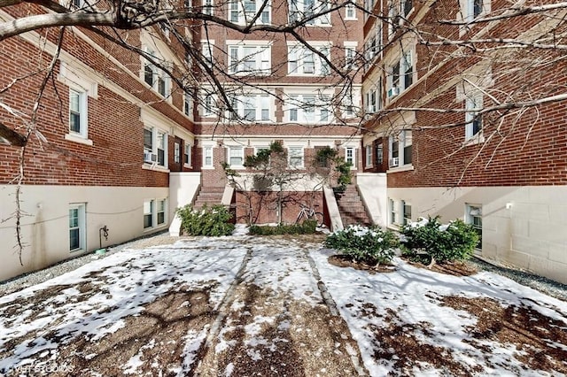 view of snowy yard