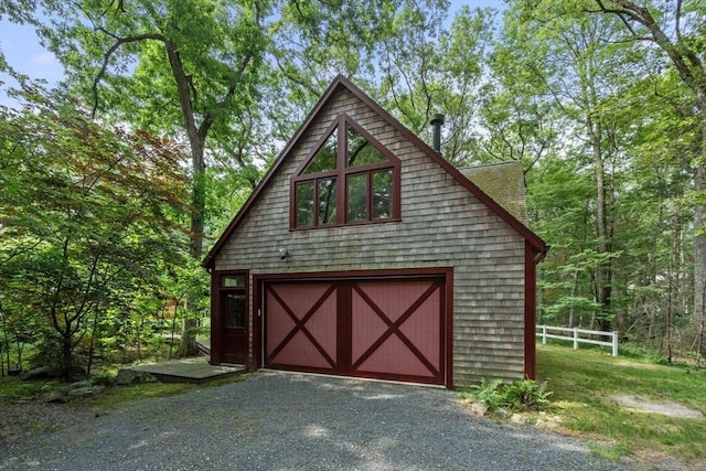 8 Pleasant St, Dover, MA 02030 - view of outbuilding with gravel driveway