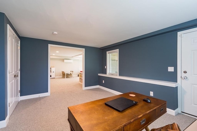 70 Rockland St, Natick, MA 01760 - carpeted office featuring baseboards and a wall mounted air conditioner