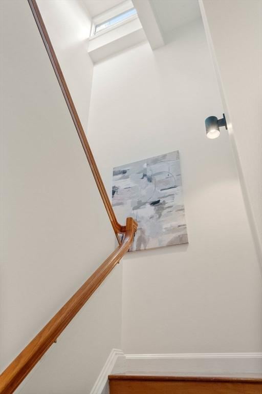 view of staircase
