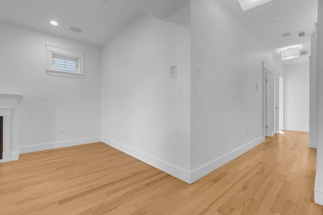 interior space with light wood-type flooring