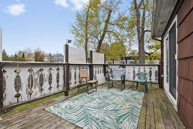 view of wooden terrace