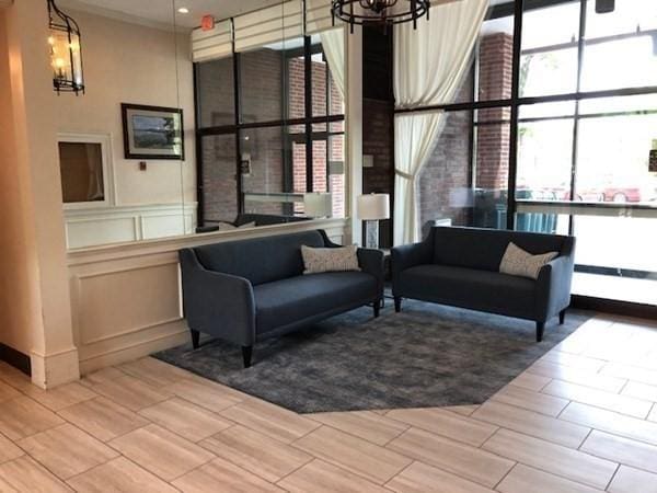 77 Adams St Unit 1201, Quincy, MA 02169 - lobby featuring a decorative wall