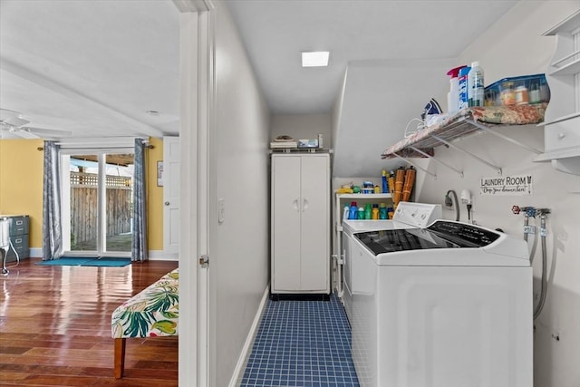 laundry area featuring independent washer and dryer