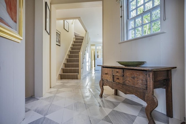 17 Indian Trl, Barnstable, MA 02655 - hallway featuring stairway
