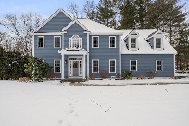 view of colonial-style house