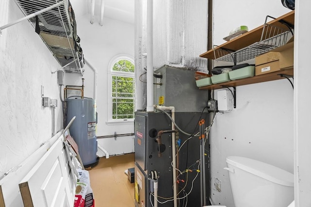 6 N Rd, Mattapoisett, MA 02739 - utility room with electric water heater and heating unit
