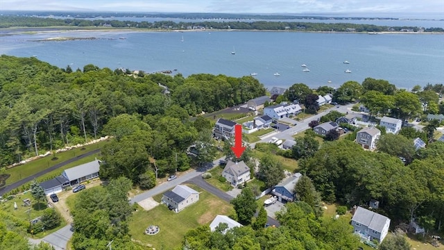 6 N Rd, Mattapoisett, MA 02739 - aerial view of property's location featuring a large body of water and nearby suburban area