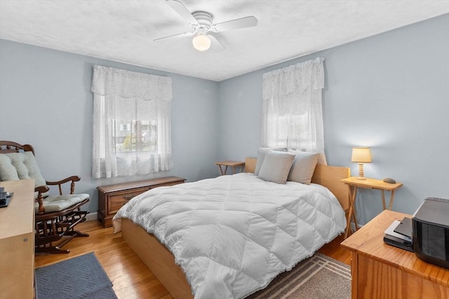 87 Lockwood Rd, Lynn, MA 01904 - bedroom featuring light wood-style flooring, ceiling fan, and baseboards