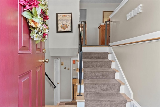 87 Lockwood Rd, Lynn, MA 01904 - stairway with wood finished floors