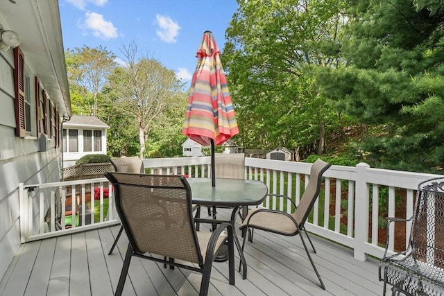87 Lockwood Rd, Lynn, MA 01904 - wooden deck featuring outdoor dining space