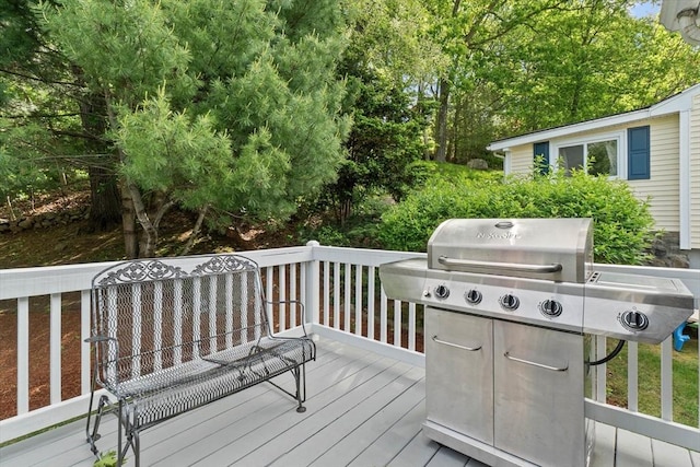 87 Lockwood Rd, Lynn, MA 01904 - wooden deck featuring a grill