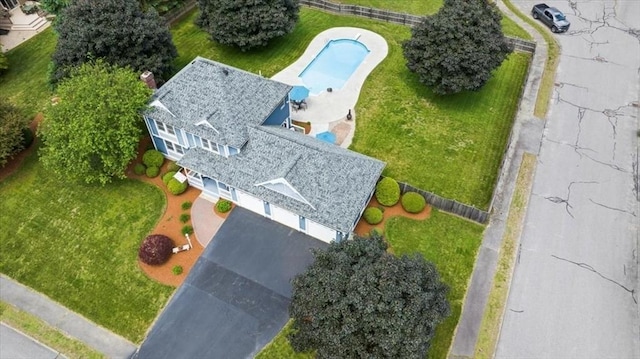 27 Crestview Dr, Uxbridge, MA 01569 - view from above of property with a pool