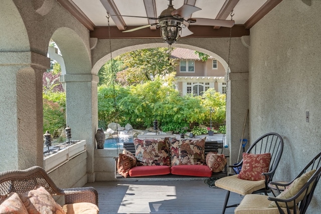 view of balcony