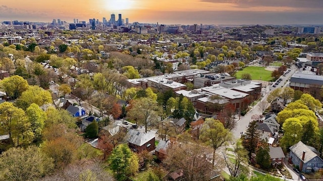 36 Blake Rd, Brookline, MA 02445 - bird's eye view featuring a view of city