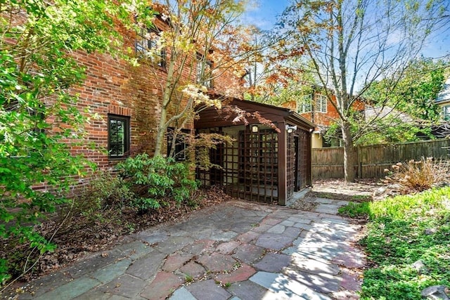 36 Blake Rd, Brookline, MA 02445 - view of patio with fence