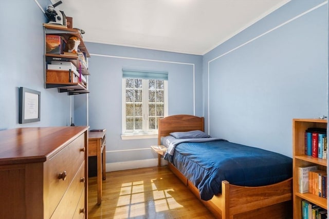 36 Blake Rd, Brookline, MA 02445 - bedroom with baseboards and light wood-style floors