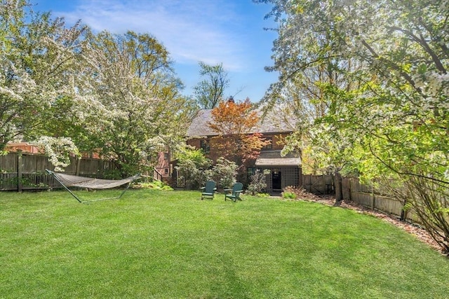 36 Blake Rd, Brookline, MA 02445 - view of yard with a fenced backyard