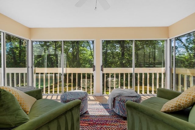 31 Monadnock Dr Unit 31, Westford, MA 01886 - sunroom with a ceiling fan, healthy amount of natural light, and an outdoor living space