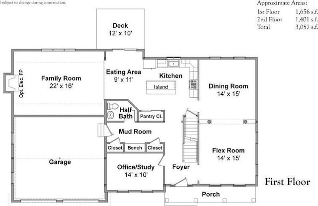 62 High St Lot 3, Stoneham, MA 02180 - floor plan / room layout