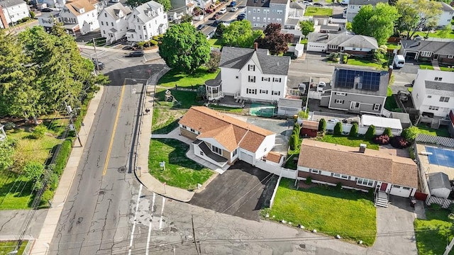 aerial view of residential area