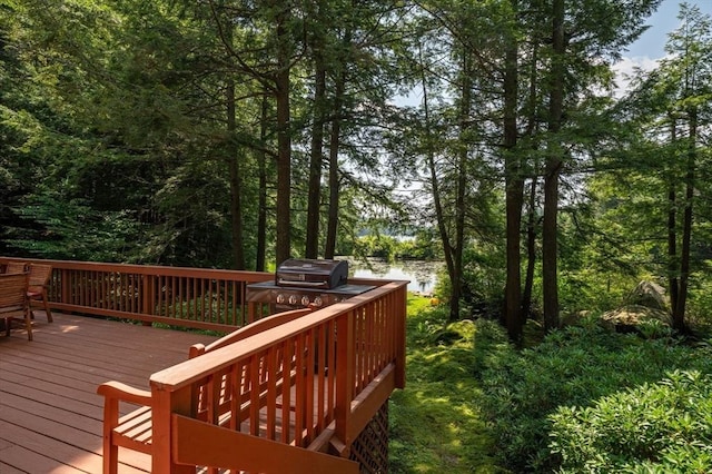 32 Pond Hill Rd, Goshen, MA 01032 - wooden deck with a forest view