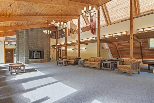 147 Butternut Holw Unit 147, Acton, MA 01718 - lobby featuring high vaulted ceiling, wood ceiling, and beam ceiling