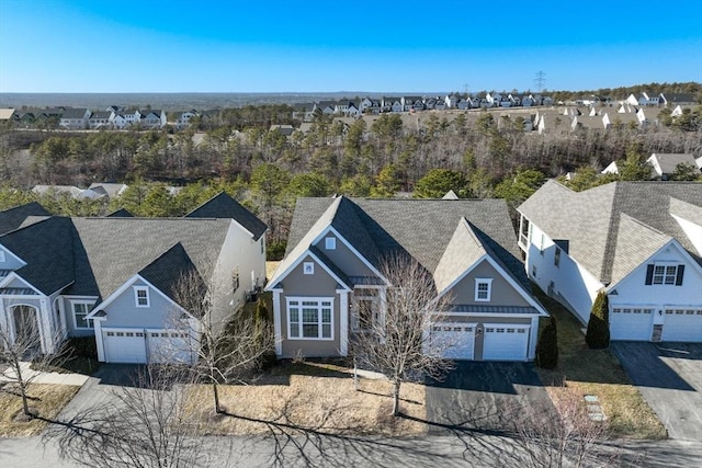 birds eye view of property featuring a residential view